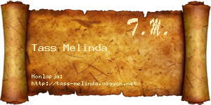 Tass Melinda névjegykártya